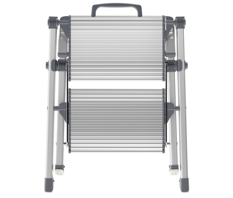 Sulankstomas laiptų suoliukas MK80 ComfortLine / aliuminis / 2 pakopos Sulankstomas laiptų suoliukas MK80 ComfortLine / aliuminis / 2 pakopos