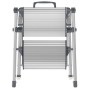 Sulankstomas laiptų suoliukas MK80 ComfortLine / aliuminis / 2 pakopos Sulankstomas laiptų suoliukas MK80 ComfortLine / aliuminis / 2 pakopos
