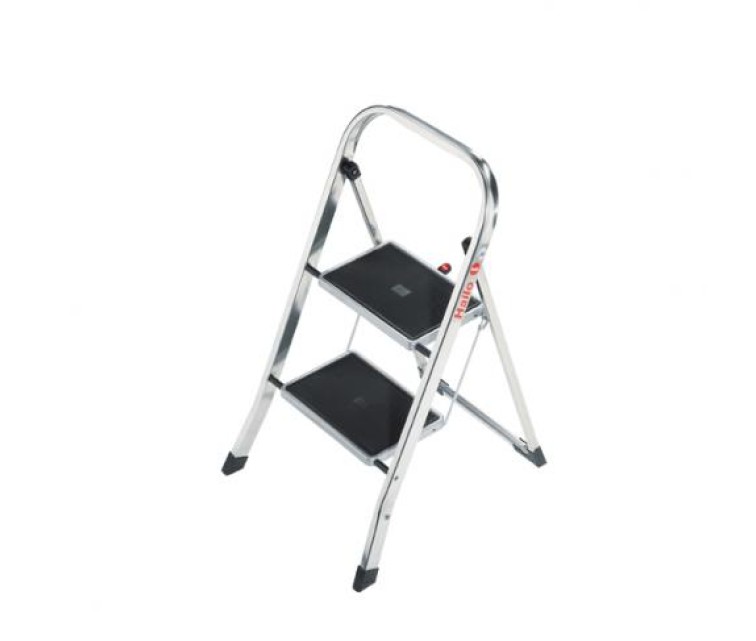 Pakāpienu soliņš salokāms K70 StandardLine / alumīnija / 2 pakāpieni, drošības rokturis Pakāpienu soliņš salokāms K70 StandardLine / alumīnija / 2 pakāpieni, drošības rokturis
