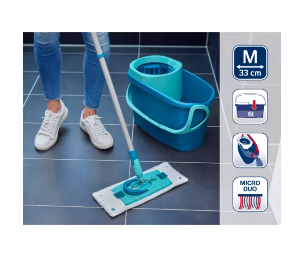 Clean Twist M Ergo floor cleaning set + Clean Twist M Ergo Static Plus replacement pad