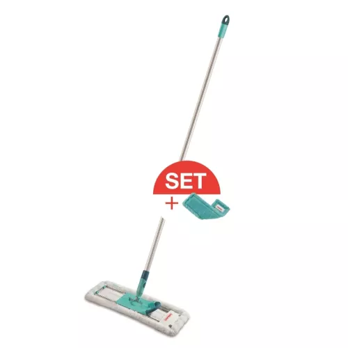 Grīdas birste Profi XL micro duo 42cm ar aluminija kātu + main. lupata Profi XL static plus 42cm
