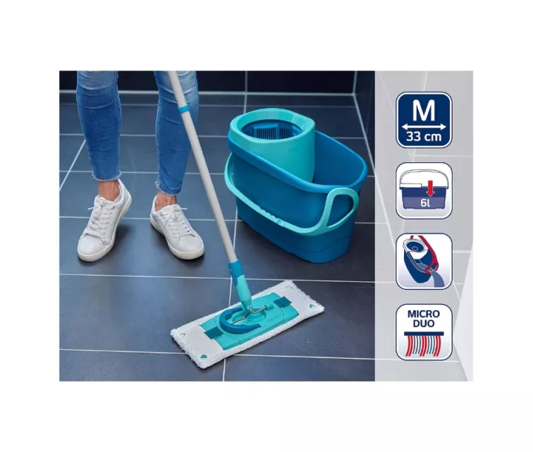 Grīdas uzkopšanas komplekts Clean Twist M Ergo + main. lupata Clean Twist M Ergo Superduster 33cm