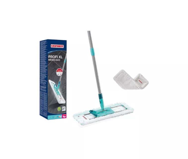 Grīdas birste ar saliekamu kātu kastē Profi XL micro duo 42cm + main. lupata Profi XL Superduster 42cm
