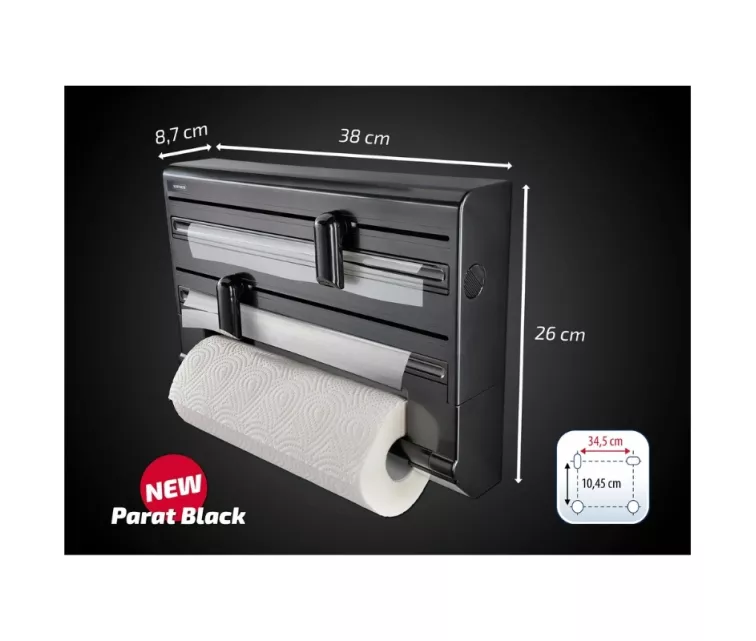 Papīra, folijas, plēves turētājs Parat Black
