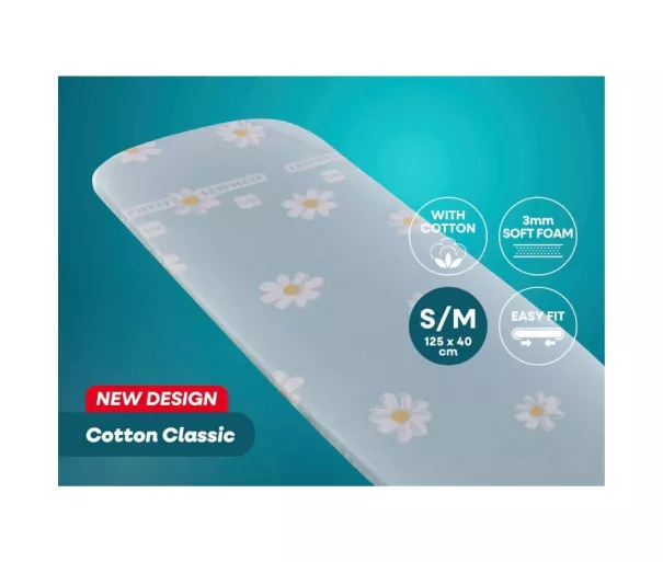 Gludināmā dēļa audums Cotton Classic S/M 125x40cm