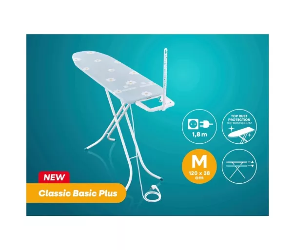 Ironing board Classic M Basic Plus 120x38cm