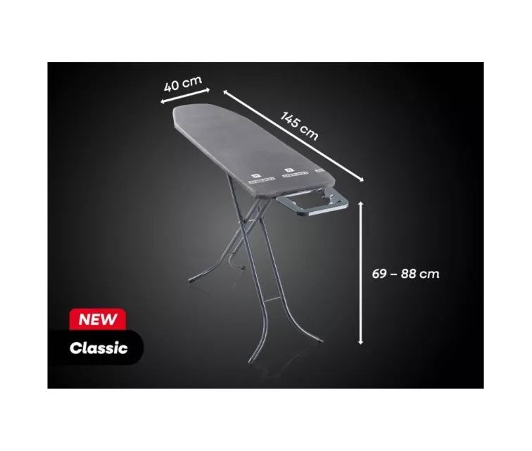 Gludināmais dēlis Classic M Black 120x38cm