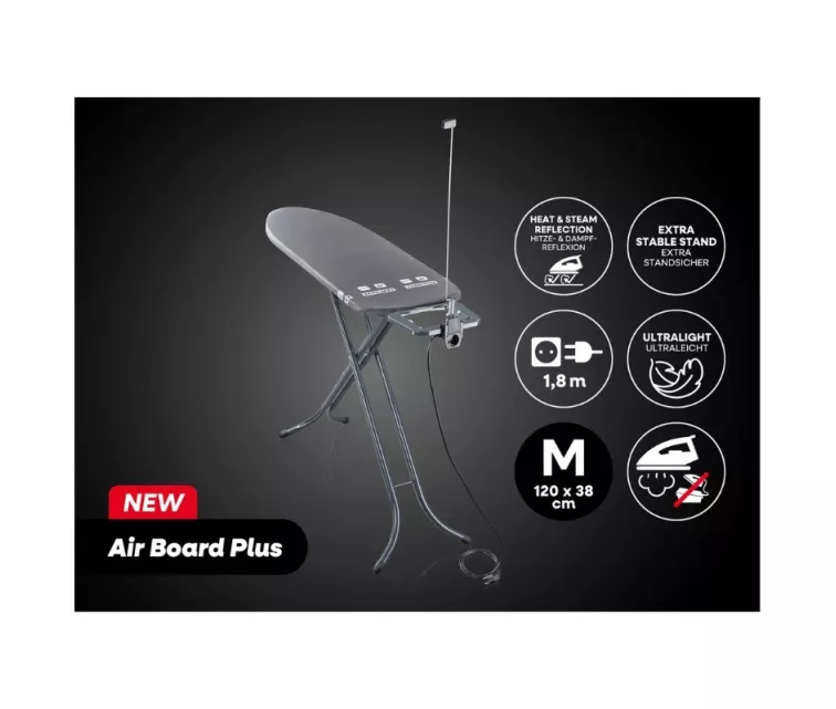 Ironing board Air Board M Black Plus 120x38cm