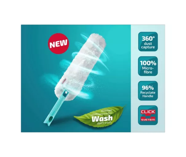 Putekļu slotiņa Superduster XL 56cm + rezerves pārvalks