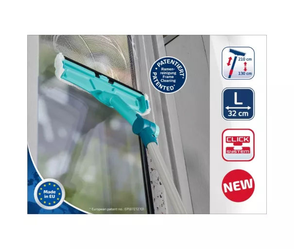 Window brush with telescopic handle Window & frame wiper 4in1 Telescope 2m