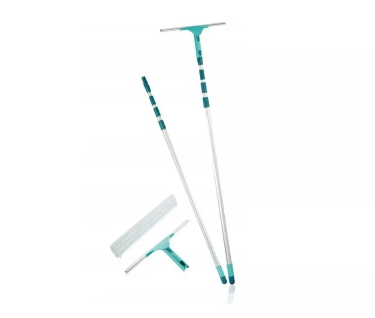 LEIFHEIT Window Cleaning Set with Telescopic Handle 145-415cm Window Slider XL