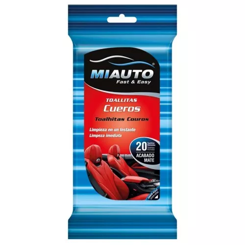 Влажные салфетки для кожаных поверхностей автомобиля 20 шт.