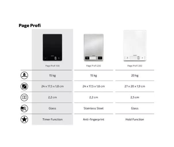 Elektroniskie virtuves svari Page Profi 100