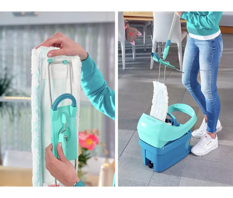 Grindų šepetys su atlenkiama rankena Leifheit Profi XL, 42 cm