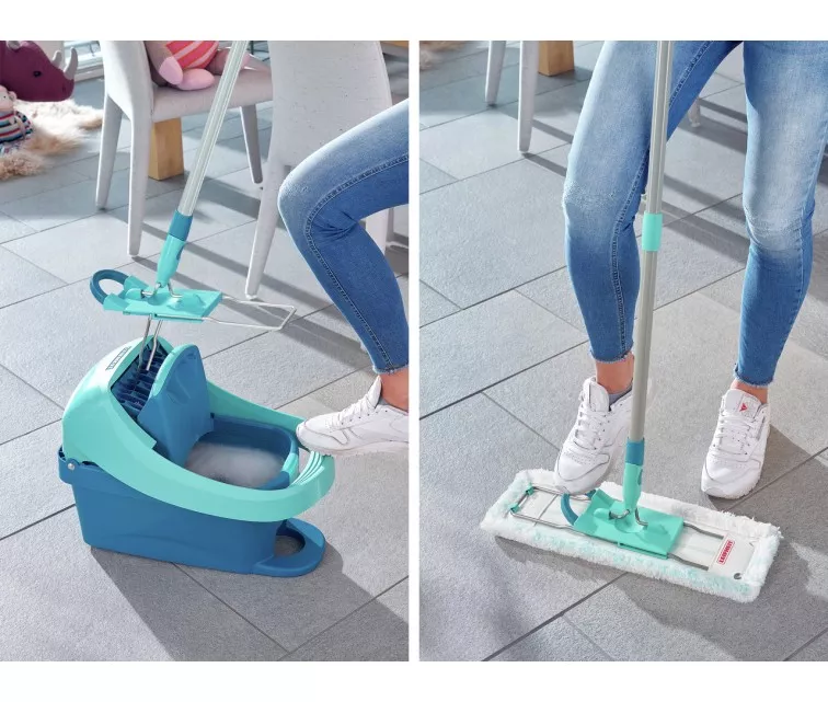 Grindų šepetys su atlenkiama rankena Leifheit Profi XL, 42 cm