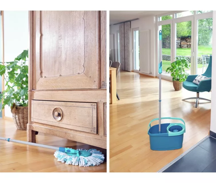 LEIFHEIT Grīdas uzkopšanas komplekts Clean Twist Disc Mop Ergo Mobile