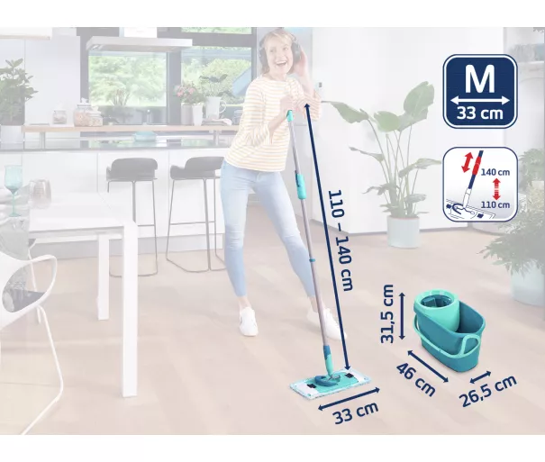 Põrandapuhastuskomplekt Leifheit Clean Twist M Ergo