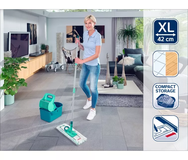 LEIFHEIT Spainis un birste grīdas uzkopšanai Profi Compact Press