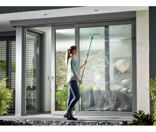 LEIFHEIT Logu tīrīšanas komplekts ar teleskopisku kātu 145-415cm Window Slider XL