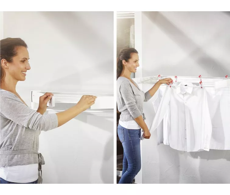 LEIFHEIT Veļas žāvētājs sienas Telegant 81 Protect Plus