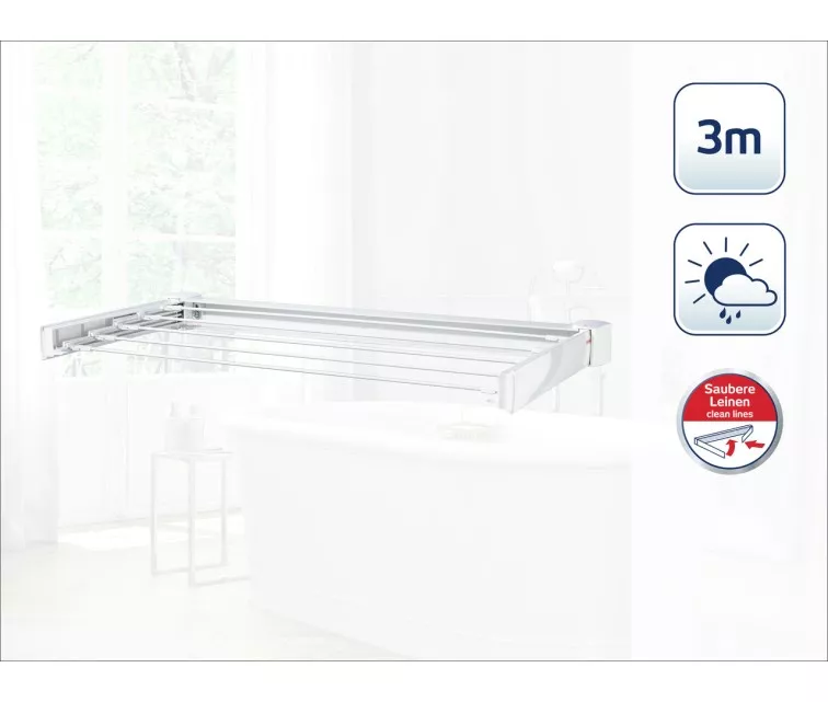 LEIFHEIT Veļas žāvētājs sienas Telegant 30 Protect